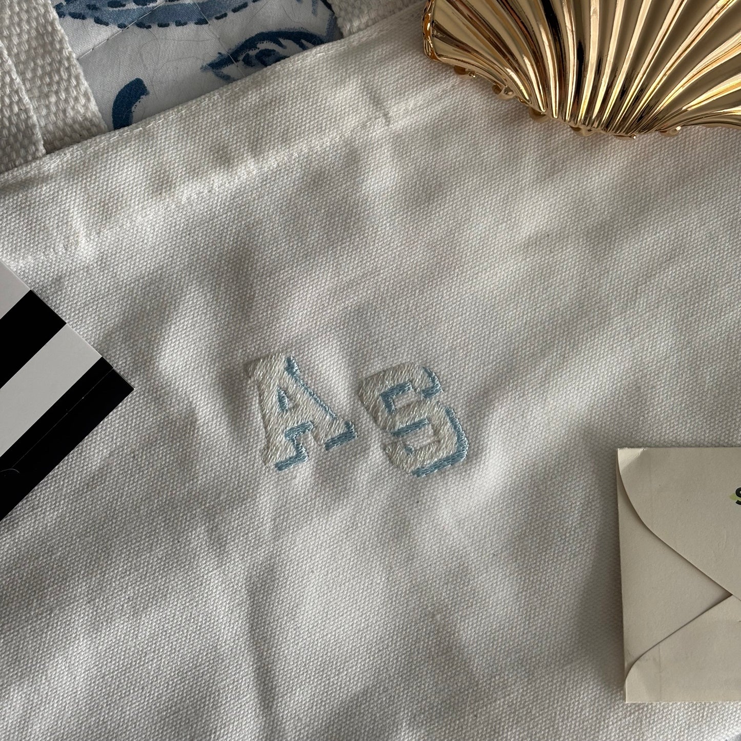 Clam Shell Mini Tote Bag - with Monogram