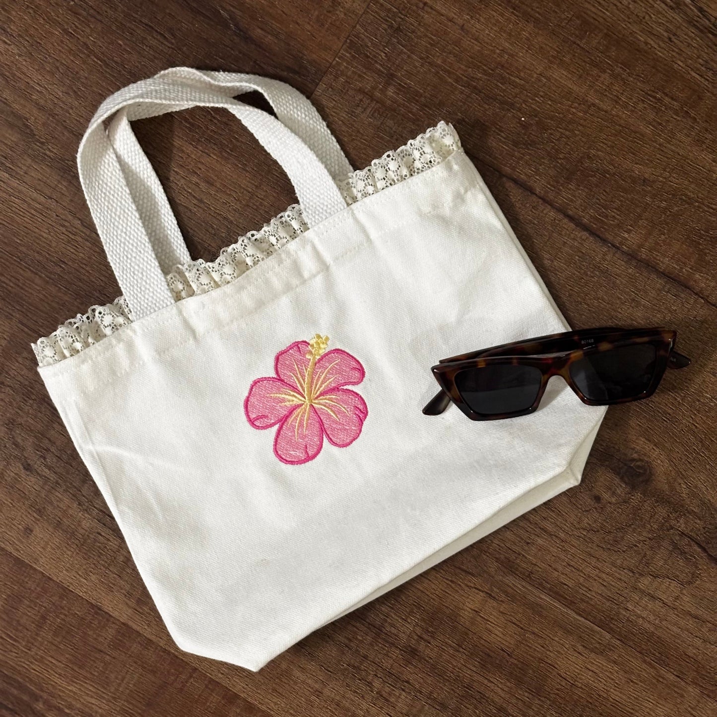 Hibiscus Mini Tote Bag