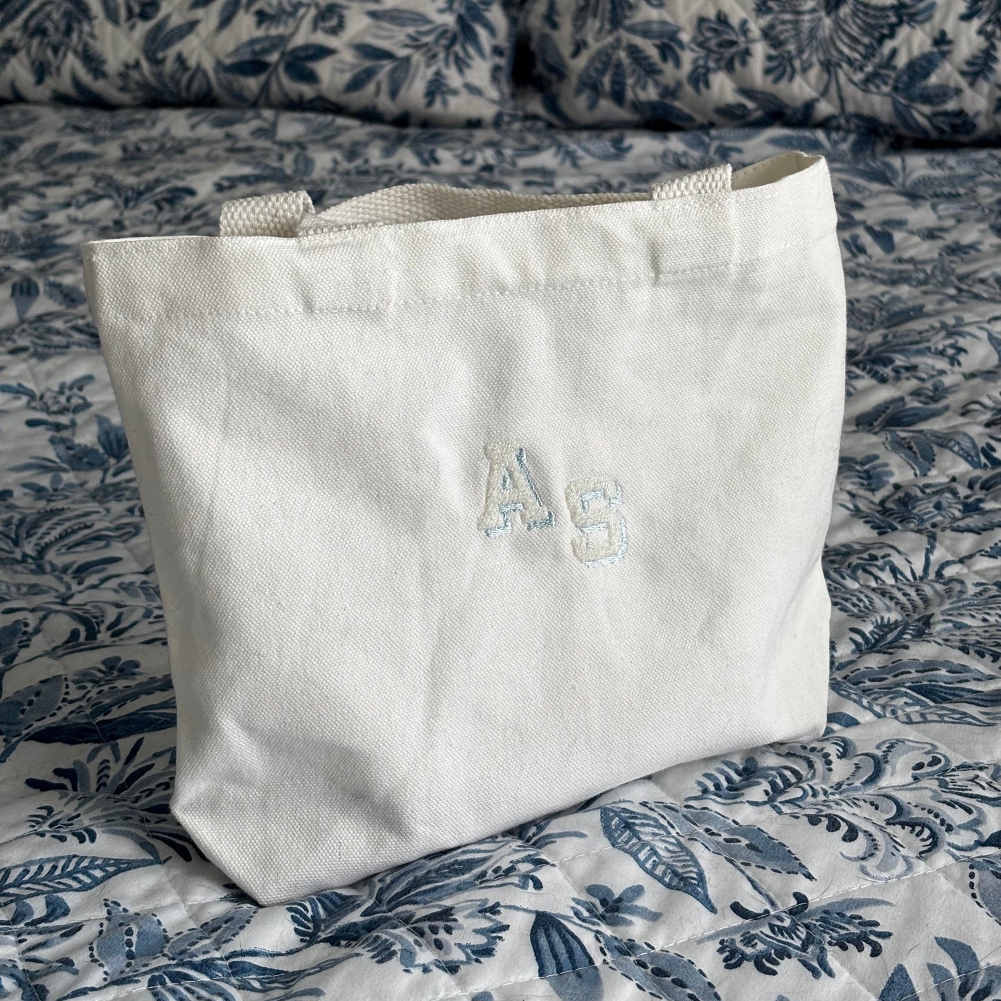 Clam Shell Mini Tote Bag - with Monogram