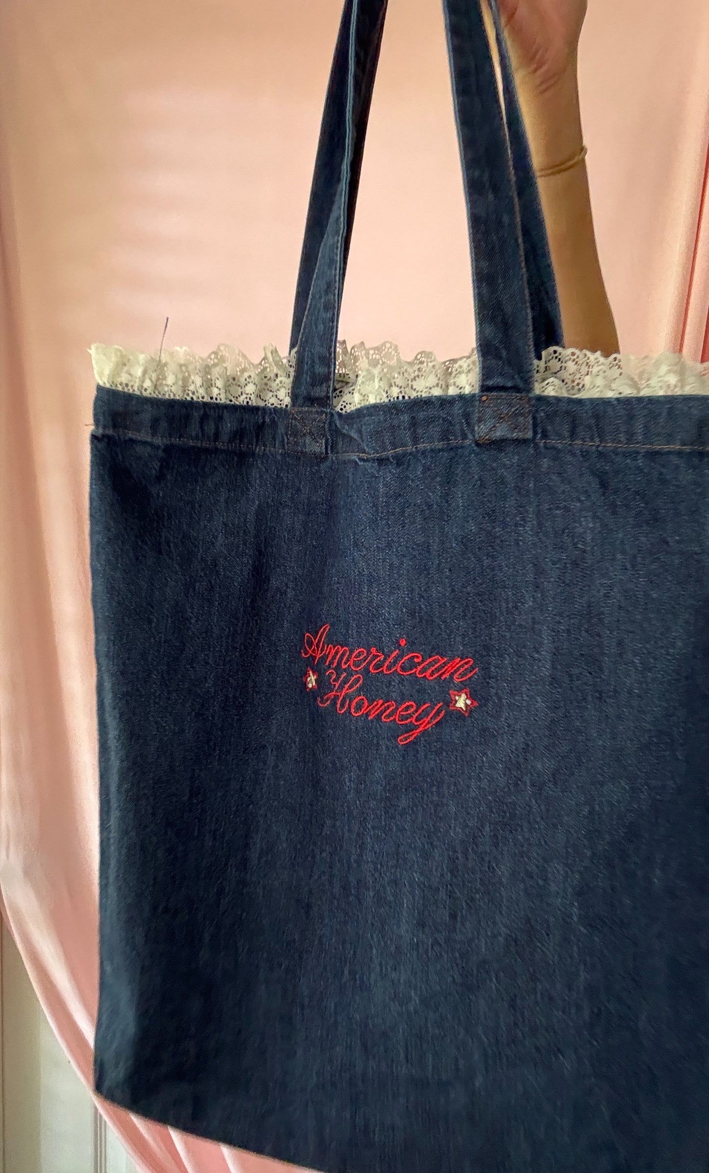 American Honey Denim Tote