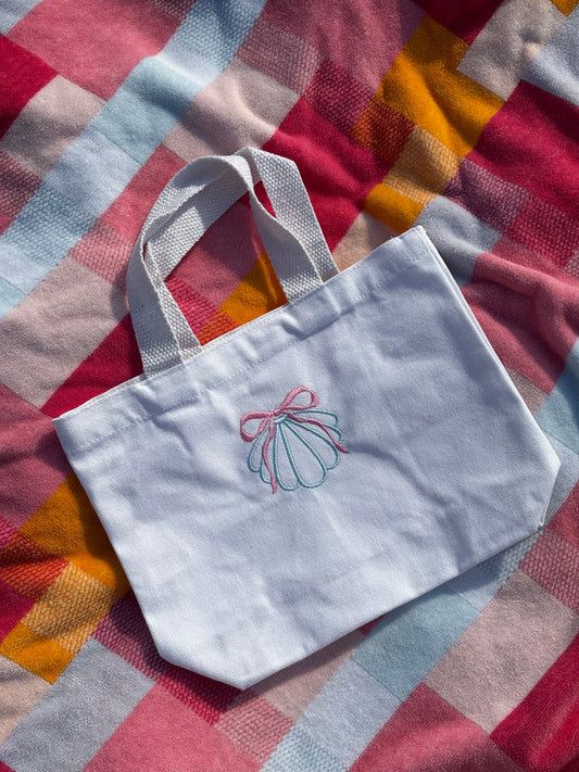 Clam Shell Mini Tote Bag