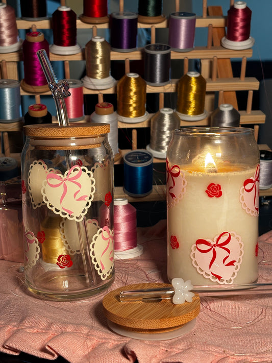 Doiley Coquette Glass Cup