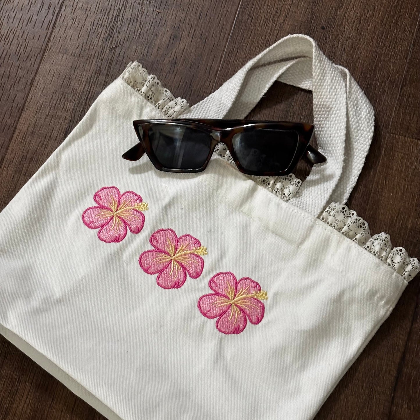 Baby Hibiscus Mini Tote Bag
