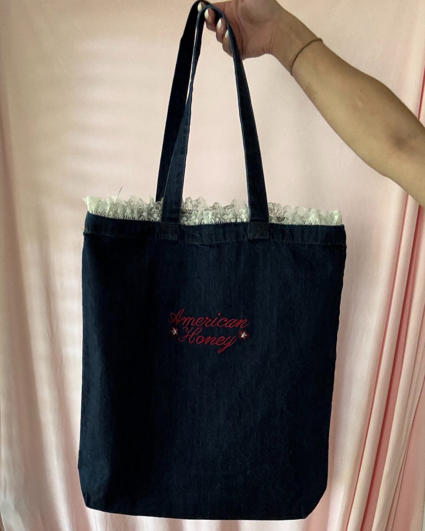 American Honey Denim Tote