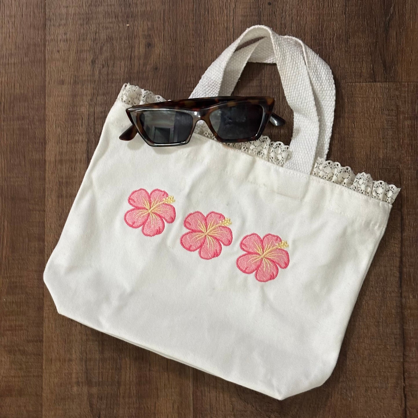 Baby Hibiscus Mini Tote Bag
