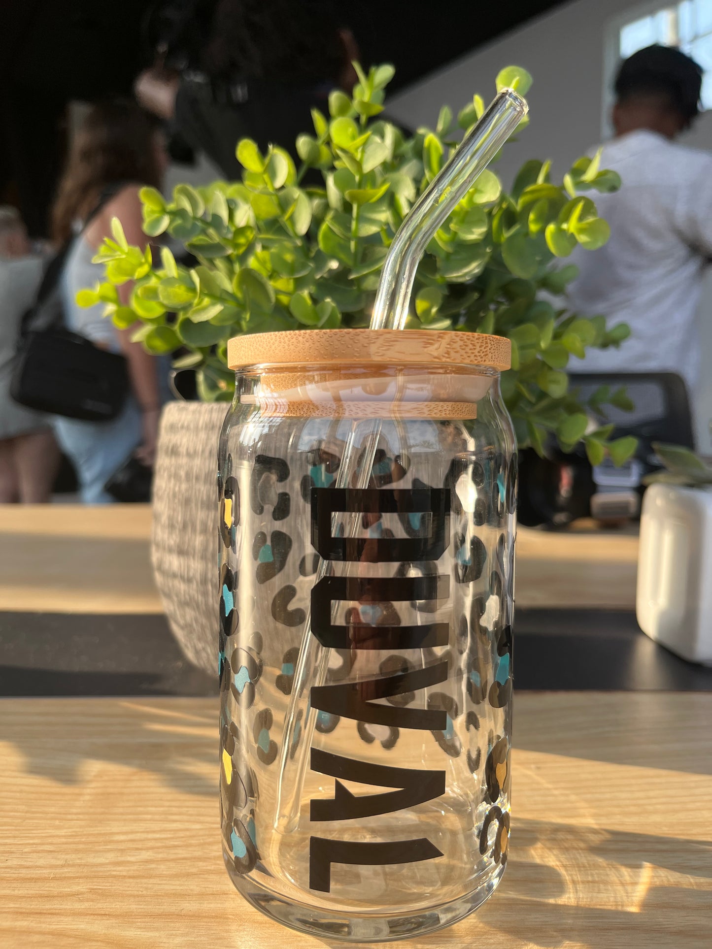 Jags Leopard Glass - Customizable!