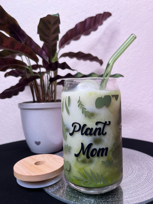 Plant Mom Glass