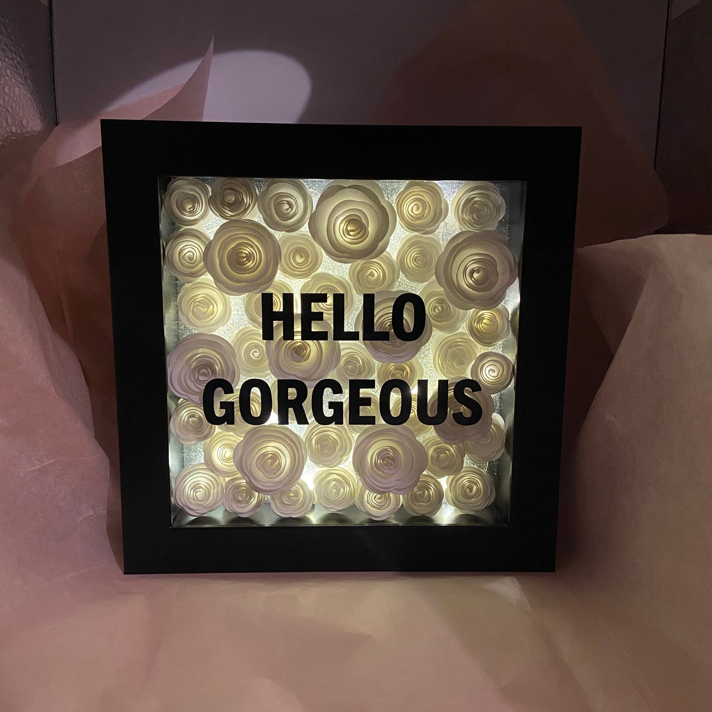 Hello Gorgeous Shadow Box